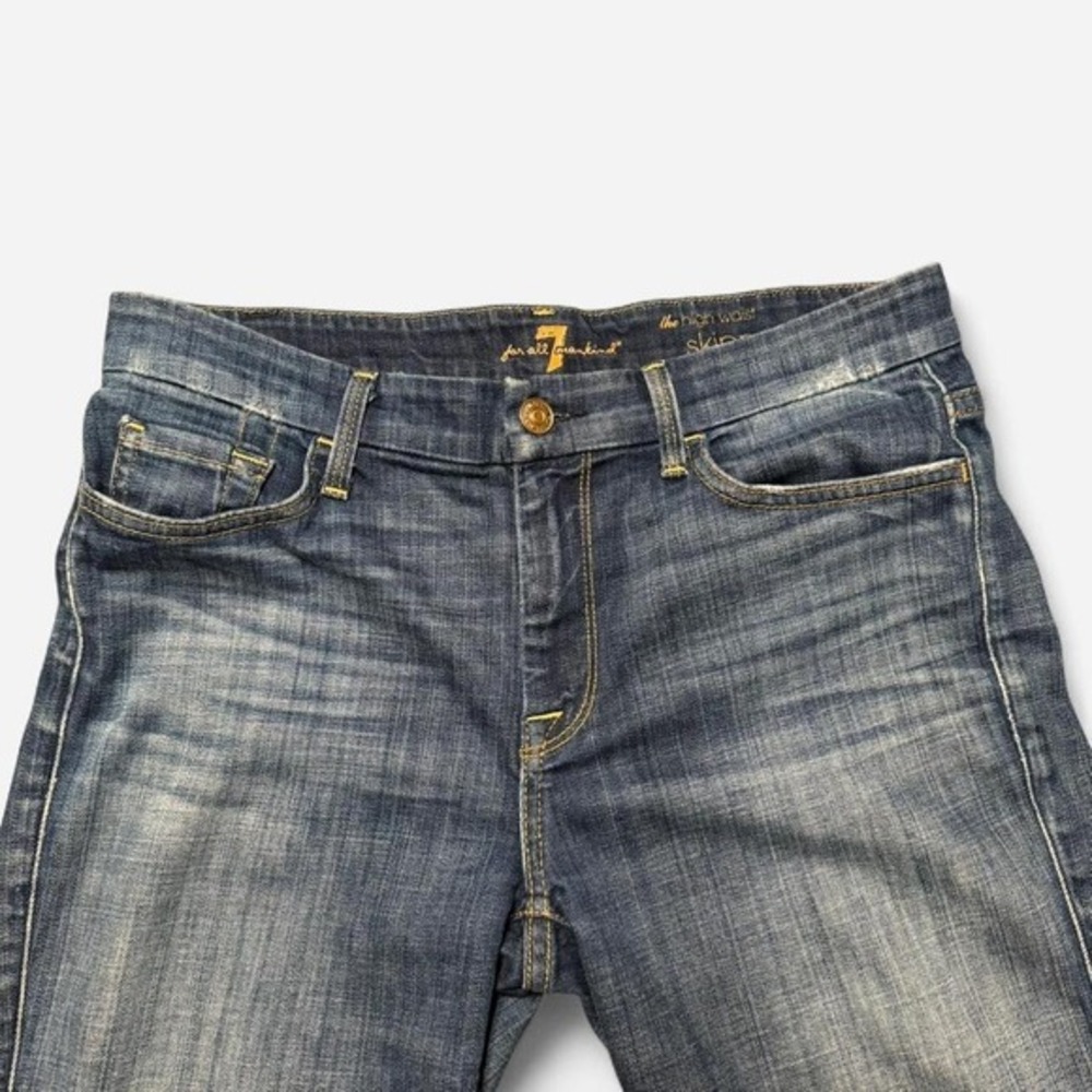 7 For All Mankind High Waist Skinny Jeans Size 29 - Picture 2 of 8